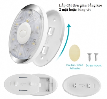 Bộ 5 đèn LED đổi màu RGB trang trí Tủ rượu , Tủ trưng bày ,Tủ quần áo + Tủ bếp   ...