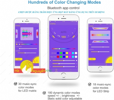 Bộ điều khiển Led cảm biến âm thanh  SP107E . Kết nối và điều khiển bằng App điện thoại bằng bluetooth